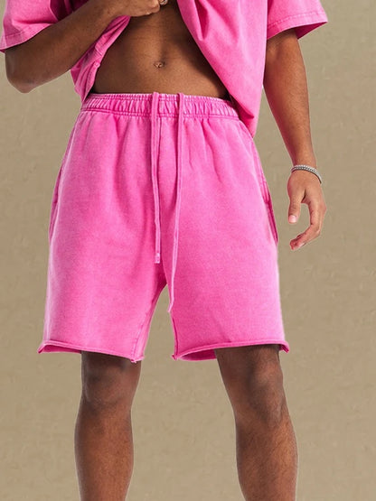 Shorts Summer New 420g Batik Men's Shorts American Street Trendy Brand Retro Men's and Women's Medium Pants