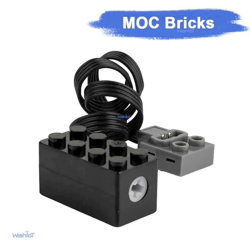 MOC S Drive Motor Speed Motor Support Forward Reverse Slow Speed Torque with Legoeds-Compatible Building Blocks Power Functions