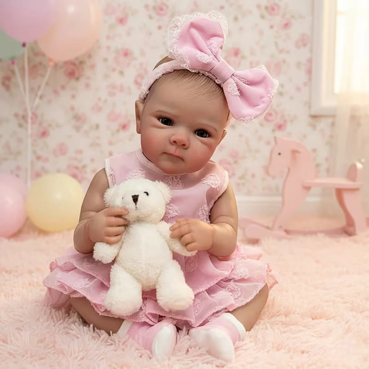 JOYORA Cute Realistic Full Body Vinyl Girl Dolls Realistic Reborn Dolls With Clothe Children'S Toys Holiday Gift Collectible Toy