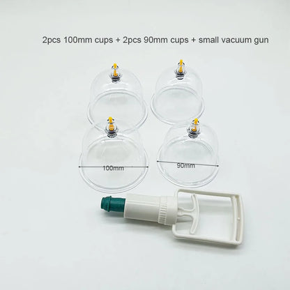 Big Size Vacuum Cupping Breast & Buttocks Enlargement Massager Suction Pump Machine Butt Lifting Device Back Massage Cans