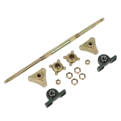 DIY Rear Axle Kit  High Strength Anti  Heavy Duty Flanges 24inch Rear Axle Shaft Kit for ATVs for 50‑150CC