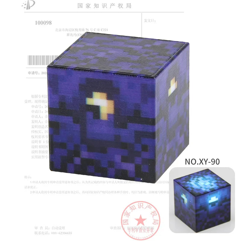 2CM Light-up Magnetic Square Building Blocks Replacement Parts DIY Educational Assembly Street Scene Lamp Bricks Kid Toy