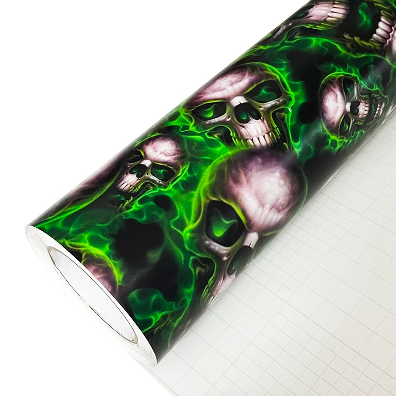 Skull Sticker Bomb Graffiti PVC Vinyl Wrap Film With Air Release Self Adhesive DIY Car Motorcycle Furniture Decoration Sticker
