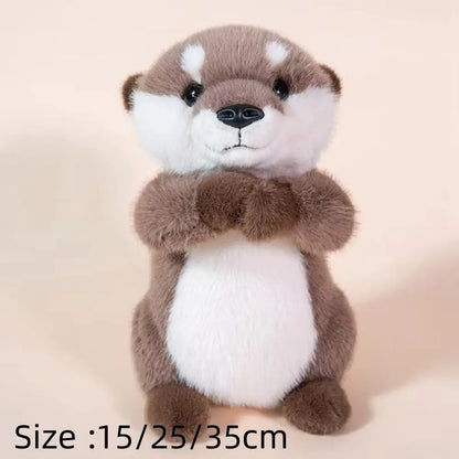New Cute Cartoon Otter Anime Kawaii Soft Pendant 15/25/35cm Accompany Fluffy Otters Plushies Children's Birthday Gifts