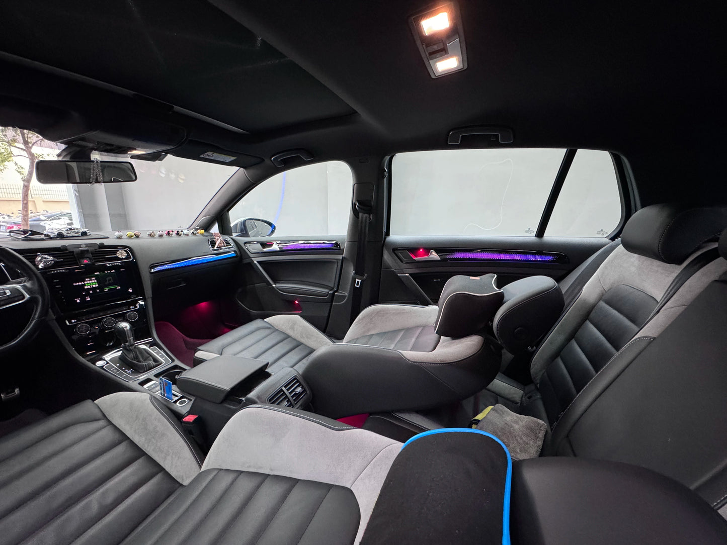 21 in 1 Car Ambient Light For VW Golf 7 2014-2021 Interior Acrylic RGB 64 Color LED Atmosphere Lamp LHD Symphony App Control Kit