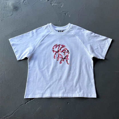 Fashion Brand Mertra Printed T-shirt Summer Women Casual Short Sleeves Streetwear T Shirt High-quality Cotton Tshirts Tops