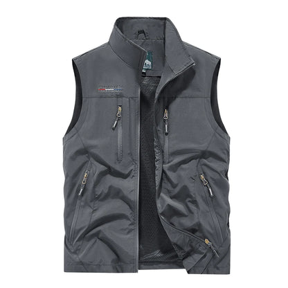 Men's Outdoor Sports Leisure Windproof Cold Proof Warm Vest for Autumn and Winter Comfortable Plush Warm and Fashionable Vest