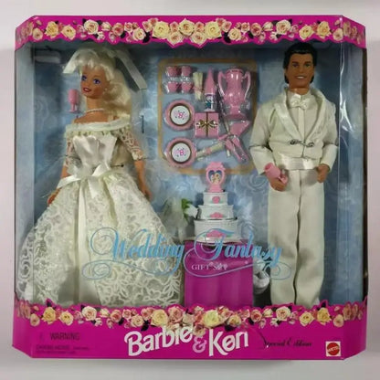 Barbie Elvis And Priscilla 2008 Wedding Doll Set Pink Label Collector Edition Collectible Figurine For Adult Collection