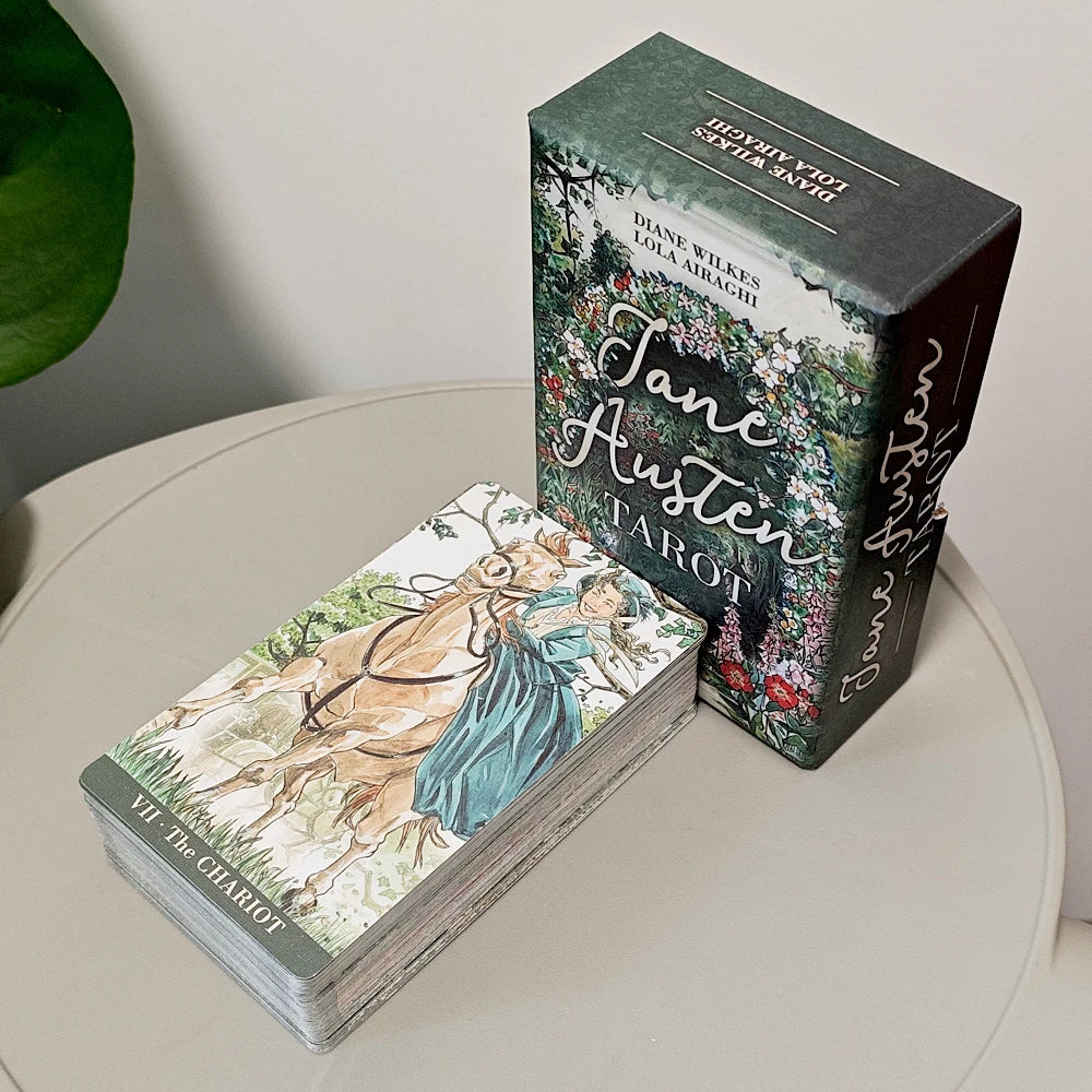 Jane Austen Tarot in Rigid Box - 12*7cm A Regency Romance Divination Deck for Literature Lovers, 78-Card Deck
