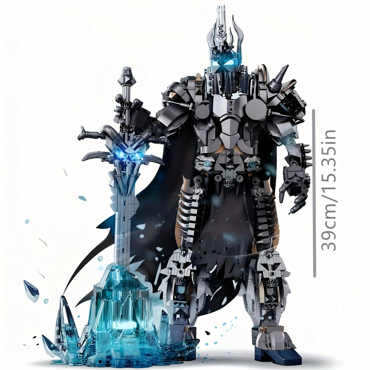 1268Pcs Wizard King Creative Building Blocks Set Abs Plastic Structure Kit, DIY Model Toy Building Blocks, Creative Home Decor
