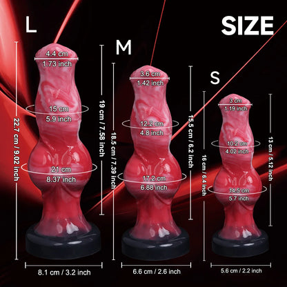 Monster Dildo Dog Dick Knot Anal Plug Animal Penis Masturbator Sex Toy For Men Butt Prostate G-spot Massager Anal Penetration 18