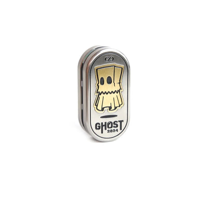 Ghost Tuning Fork EDC Card Pusher Zirconium Alloy Fidget Slider Office Stress Relief Toys Fidget Toys  For Adult Gift