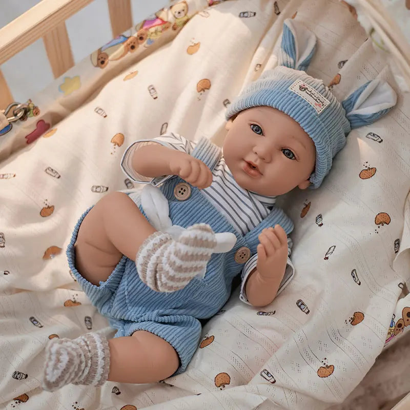 18inch Large Realistic Reborn Doll with Cute Doll Clothes Soft Body Baby Doll Real Life Baby Dolls with Accessories Girls Gifts