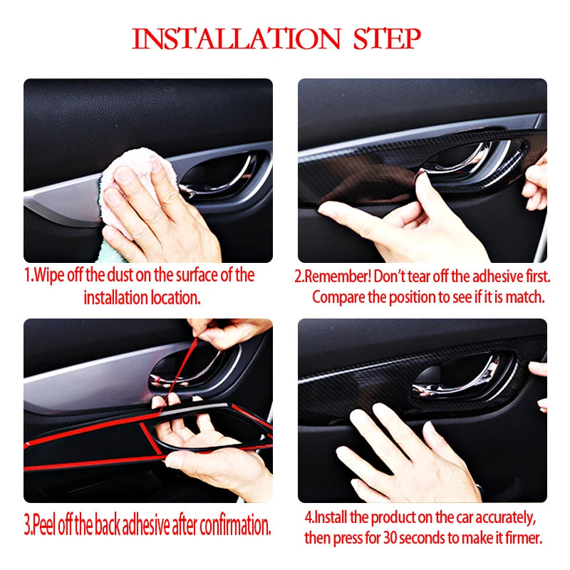 For Ford Fiesta 2009-2013 2011 2012 2013 Center Control CD Player Panel Frame Trim Cover Sticker