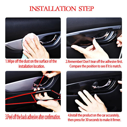 For Ford Fiesta 2009-2013 2011 2012 2013 Center Control CD Player Panel Frame Trim Cover Sticker