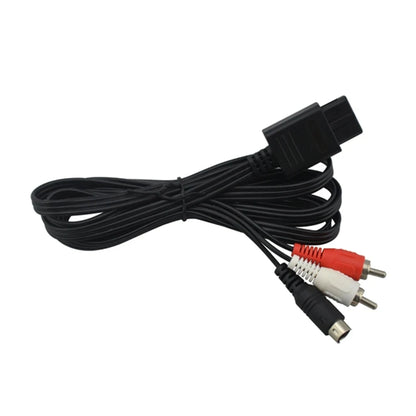 1.8M S-Video Cable for N64 SNES Game Cube AV Audio TV Cord RCA Adapter Game Console Accessory