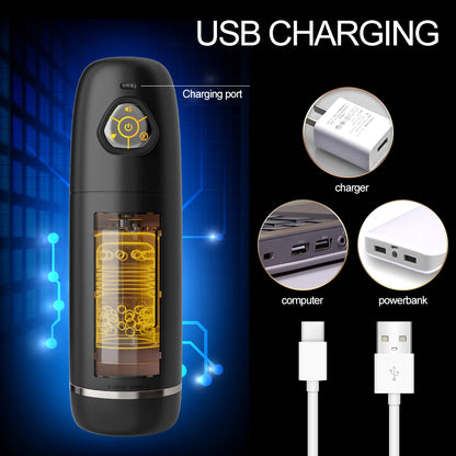 Automatic Male Masturbator Cup 10 Thrusting Rotating Modes Pocket Pussy Penis Blowjob Machine Sex Toy For Men Adult Supplies