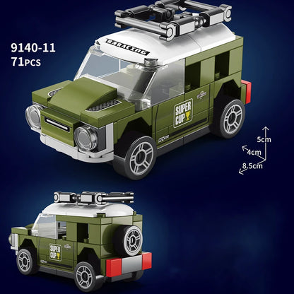City Technique Speed Racing Car old Classic Sport Model Building Brick Super Racer Great Rally Vehicles Block Christmas gift Toy