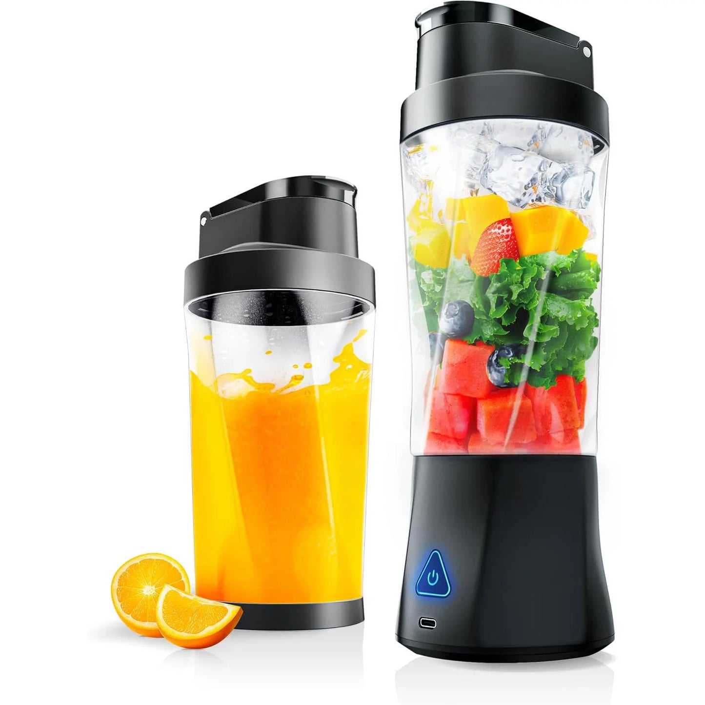 New Electric Portable Juicer Fresh Fruit Mixer 700ML Multifunctional USB Rechargeable Shakes Smoothie Blender Outdoor Mixing Cup