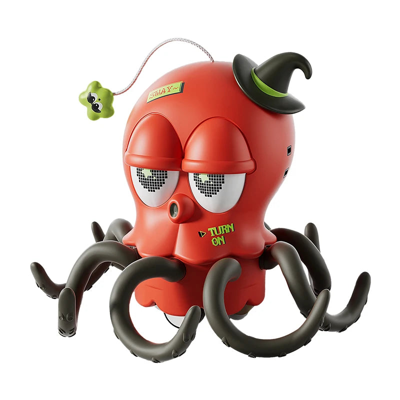 Magical dancing octopus sensing obstacle avoidance octopus light music crawling toy children's birthday gift
