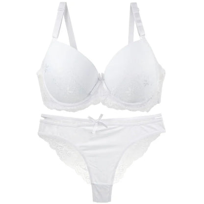 Nouvell Seamless Sexy Lace Bras Set 34/75 36/80 38/85 40/90 42/95 44/100 BCDE Cup Underwear For Women Push Up Lingerie