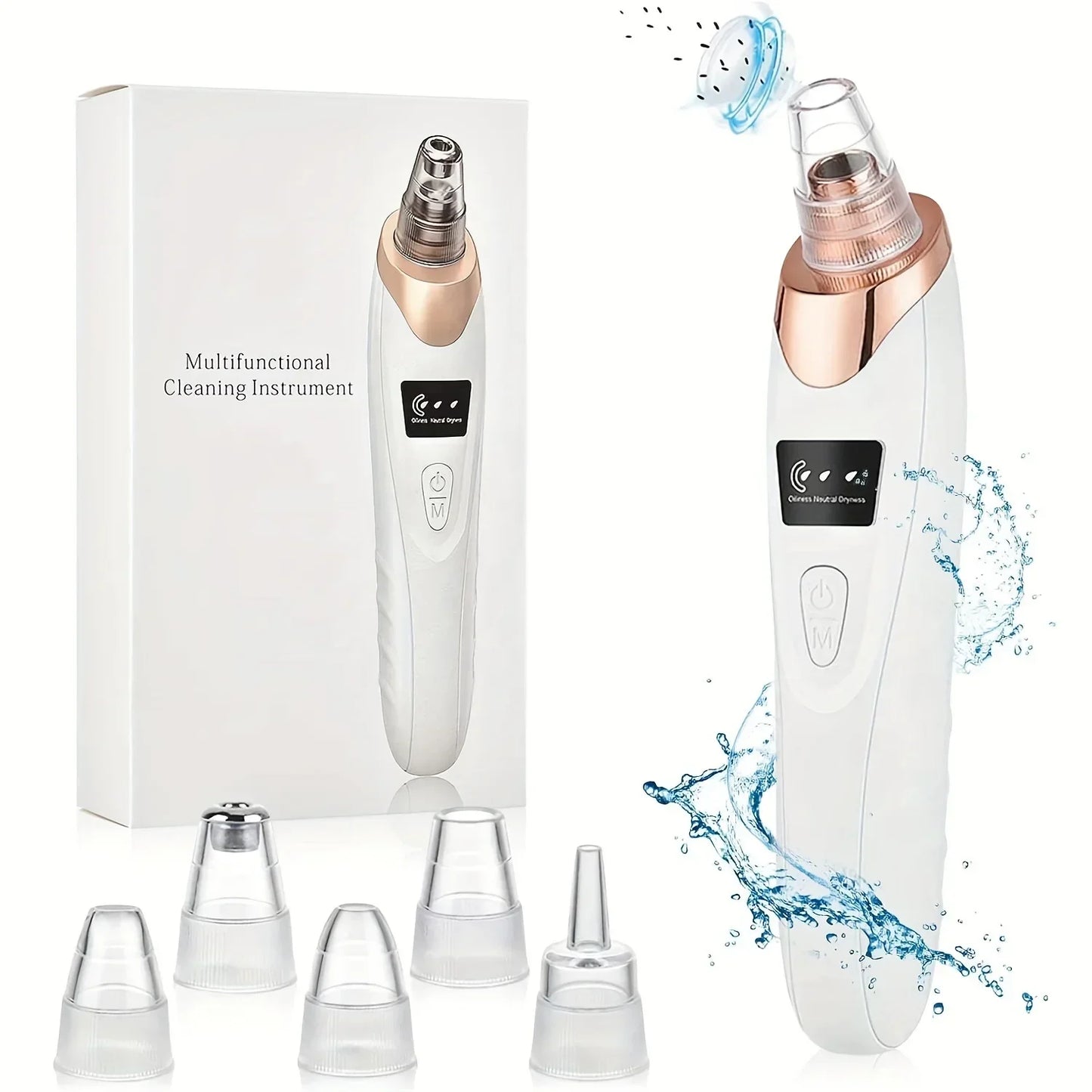 Electric Blackhead Remover Portable USB Facial Pore Cleaner Spot Acne Pimple Black Head 3 levels Clean Beauty Machine