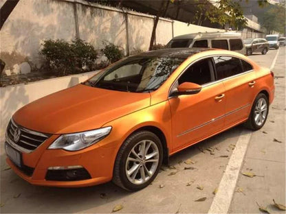 Multiple Colors Ice Metallic Matte Chrome Vinyl Car Wrap Film with Air Release Satin Car Stickers Foil