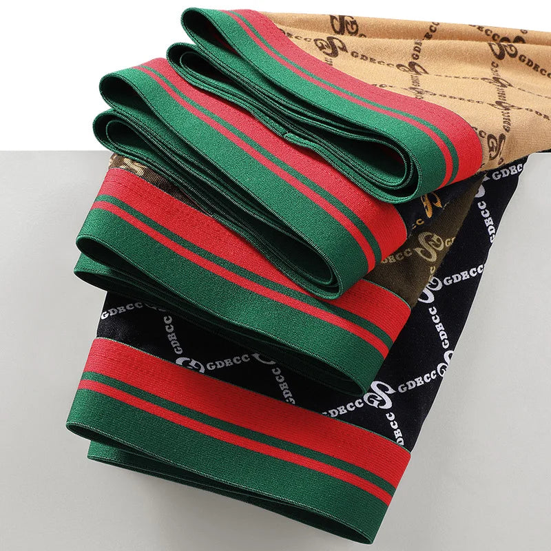 4PCS Gift Box Men's Design Carton Style Cotton Breathable Comfortable Underwear Boxer Briefs
