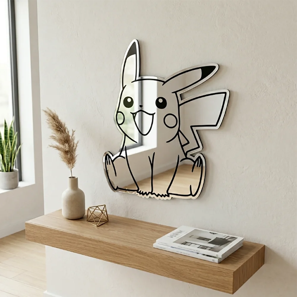 Dragon Ball Classic Prince Vegeta Anime Mirror Anime Line Drawing Mirror Stylish Otaku Vanity Mirror for Dragon Ball Lovers