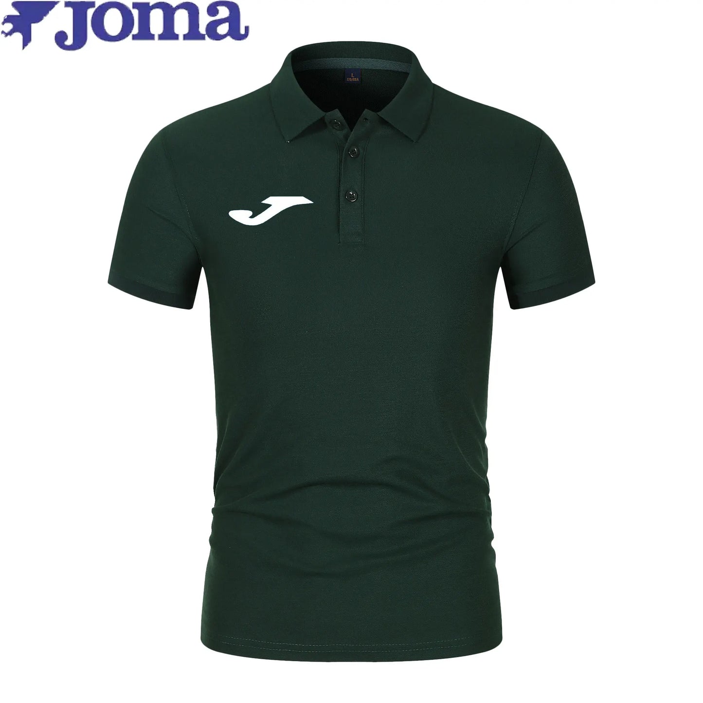 The 2026 new joma brand men's short-sleeved Polo shirt features fashionable prints, a classic, casual and well-fitting solid-col