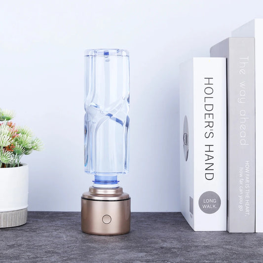 IHOOOH Rich Hydrogen Water Generator Bottle Nano Smart Cup MRET OH 7.8Hz Molecular Resonance Pure H2 Japan Mini Ventilator