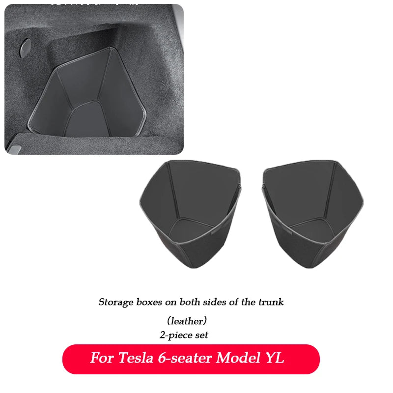 For Tesla Model Y L Launch 2025 2026+ Back Seat Cover 2PCS Leather Protector Wear-Resistant Kick Seatback Mats Accessories