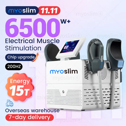 EMS Body Sculpting Machine Shaping 6500W 200hz EMS Radio Frequency RF Muscle Stimulator Device