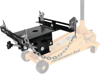 OMT transmission floor jack adapter for vehicle maintenance, 1/2 ton high capacity