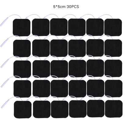 5*5cm 2mm Plug Tens Electrodes Pads Accessories Non-woven Fabric Self  Adhesive Replacement Patch for Electric Massager
