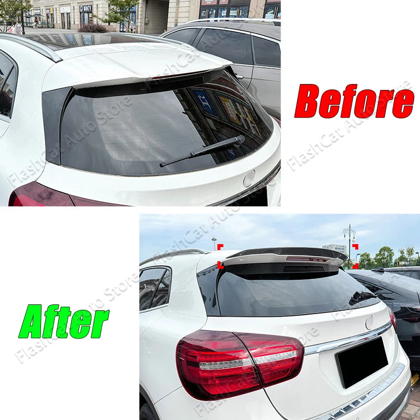 Rear Trunk Roof Spoiler For Mercedes Benz GLA X156 GLA200 260 GLA45 AMG Line 2014-2019 ABS Wing Spoiler Car Styling Accessories