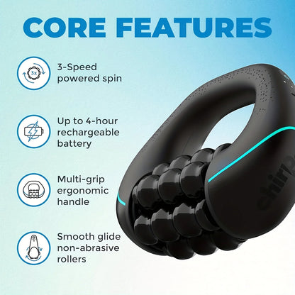 Rolling Tapping Massager for Full Body Relief, Deep Tissue and Muscle Recovery Massage, With Powerful 3-Speed Rotation Function