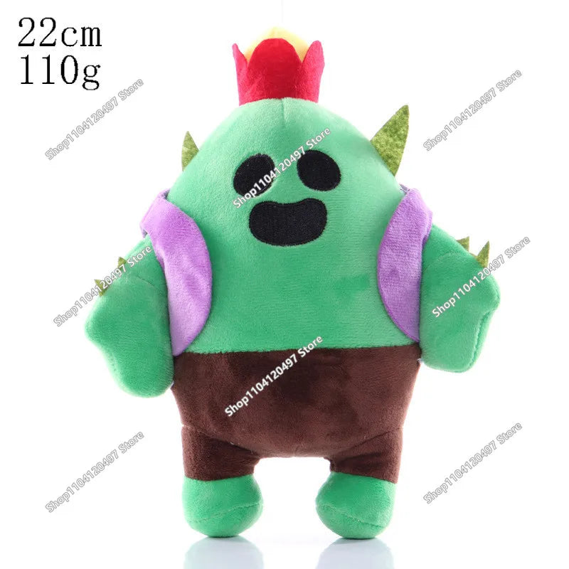 Animation Boys Girls PRIMO Brawler Toy Figures Plushies Leon Spike Shelly Figure Kids Game Toy Figures Birthday Gift