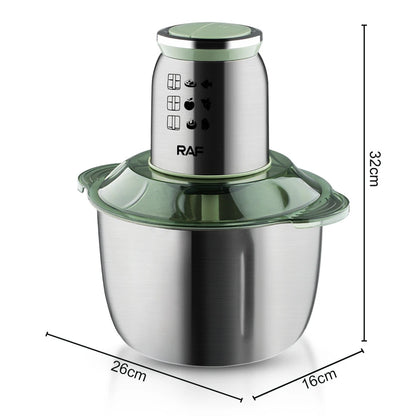 5L 1000W Electric Meat Grinder Stainless Steel Chopper Meat Mincer Blender Machine for Kitchen Food Processor Mixer 220V 다지기 분쇄기