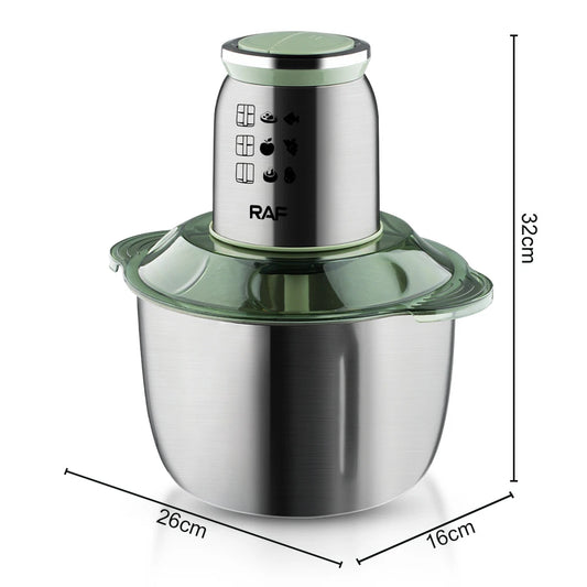 5L 1000W Electric Meat Grinder Stainless Steel Chopper Meat Mincer Blender Machine for Kitchen Food Processor Mixer 220V 다지기 분쇄기