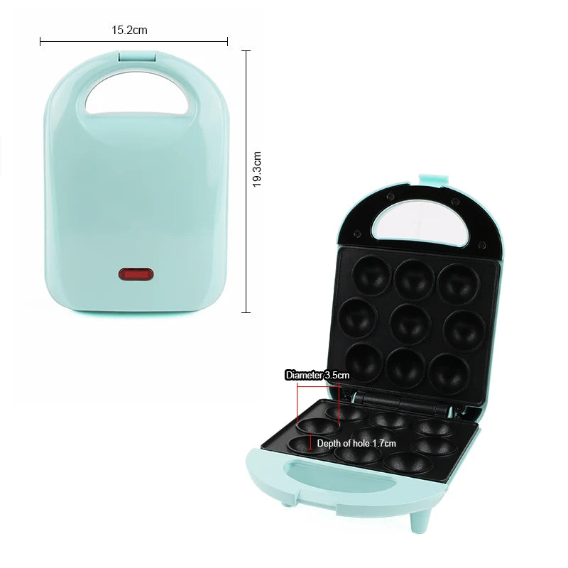 DMWD Eggs Tart Roaster Pancake Frying Pan Waffle Bowl Breakfast Machine Sandwich Hamburger Grill Patty Maker Cupcake Muffin Oven