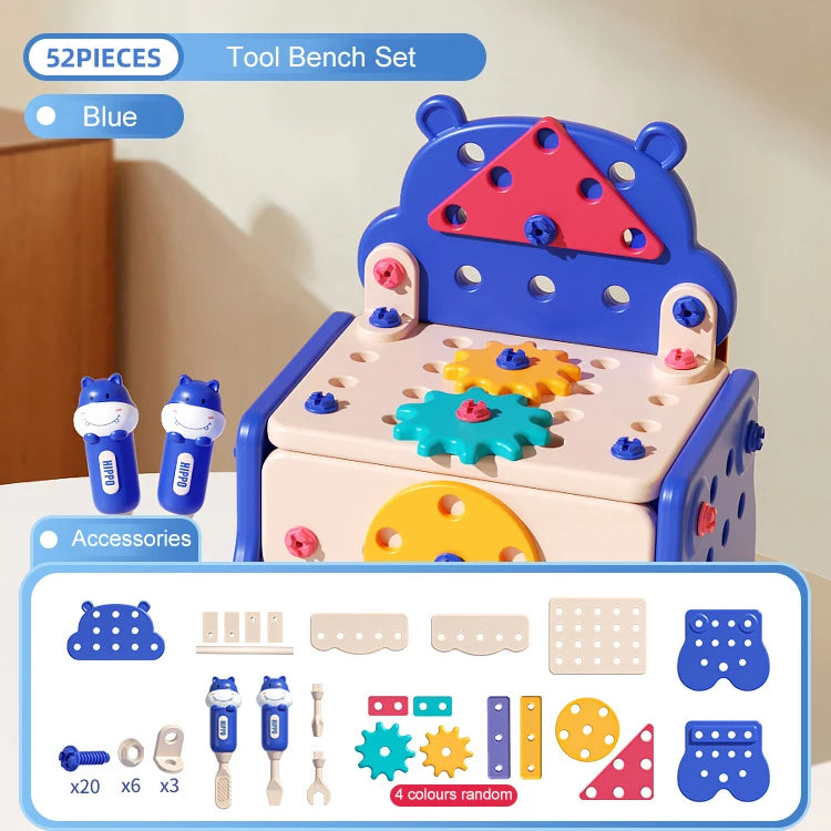 Repair Toolbox Toy Set Electric Toy Drill Bit Simulation Repair Electrical Work Box Mini Screw Drive Tool Birthday Holiday Gifts