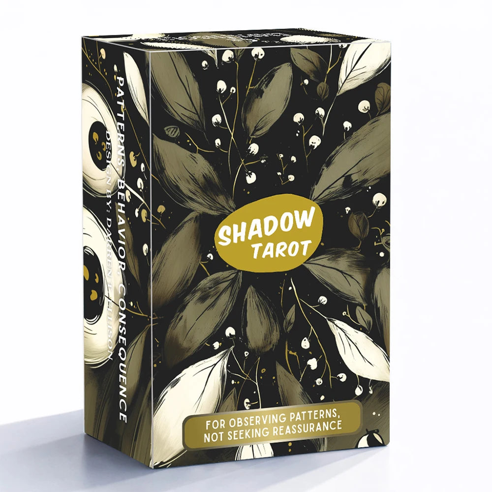 Shadow Tarot Cards Set, 80 Pieces, 13x8 Cm Size, Ideal for Reflection & Resistance Techniques, Not Suitable for Beginners