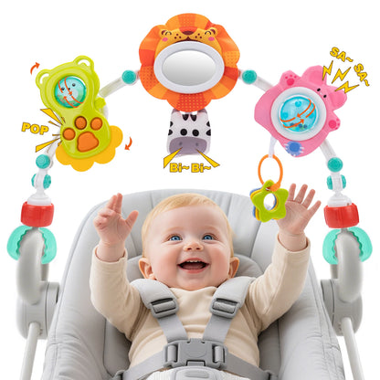 Baby Stroller Arch Toys Pram Activity Arch Toys Development Arch Baby Car Seat Toys Bouncer Toy Sensory  Fine Motor Skills Toys