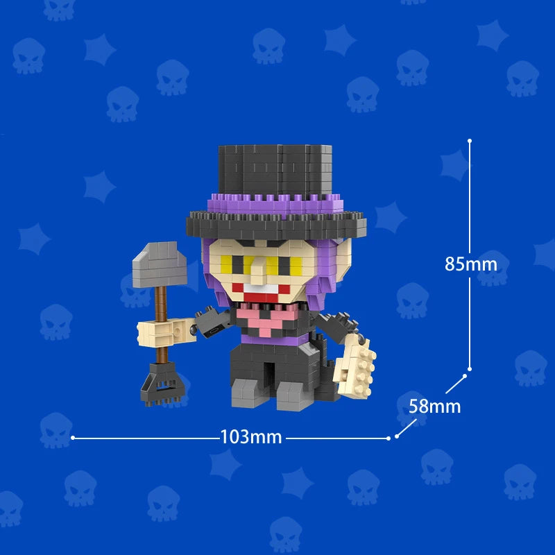 Mini Anime Brawl Stars Figures Pack Fashion Original Decorations Cartoon Heroes Model Dolls Boys Christmas Gifts Collectible