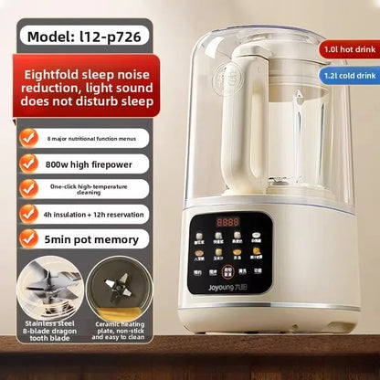 220V Joyoung Wall Breaking Blender, Household Multifunctional Fully Automatic Heating Low Noise Soy Milk Machine