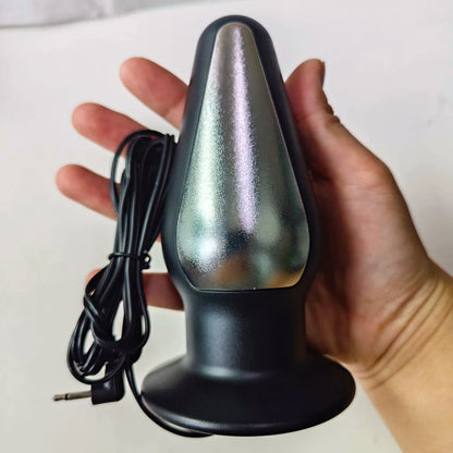 Electroshock Defensa E stim Host Electric Shock Penis Plug Cockring Chastity Cage Anal Plug Nipple Clamp E-stim Bdsm Toy for Sex
