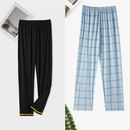 Spring, Autumn and Winter Men's Single-Piece Pajama Pants, Thickeneded Pants, Plus Fat, Large Size, Casual, Can Be Worn Outside, Fashionable Home Pants