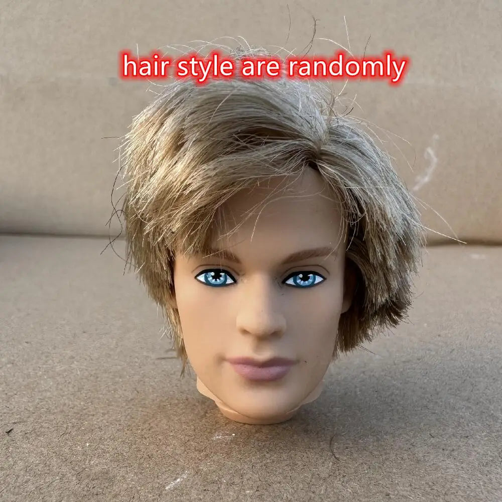 1/6 Vintage Doll Heads Mermaid Racer Super Model Princess For 30cm Solid Male Female Children Playing Birthday Gifts