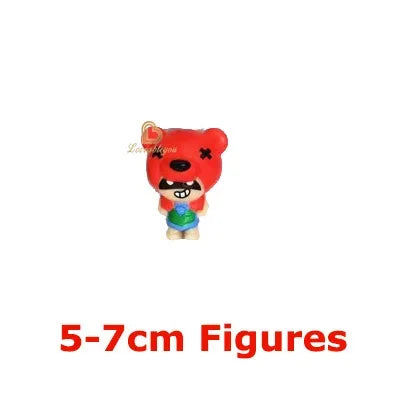 24pcs Anime Mini Figures Accessories Charms Poco Spike Nita Cute Cartoon Heroes Model Toys Game Collectibles for Children Gift